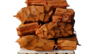 15 Säcke 100 % trockenes Birkenholz, je 8 kg – 25 cm